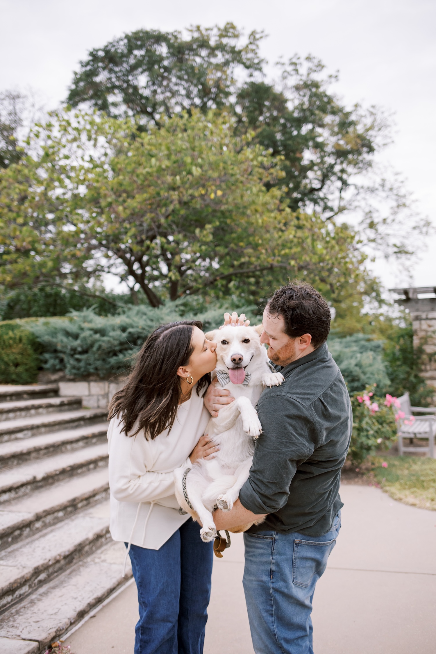 loose park engagement photos