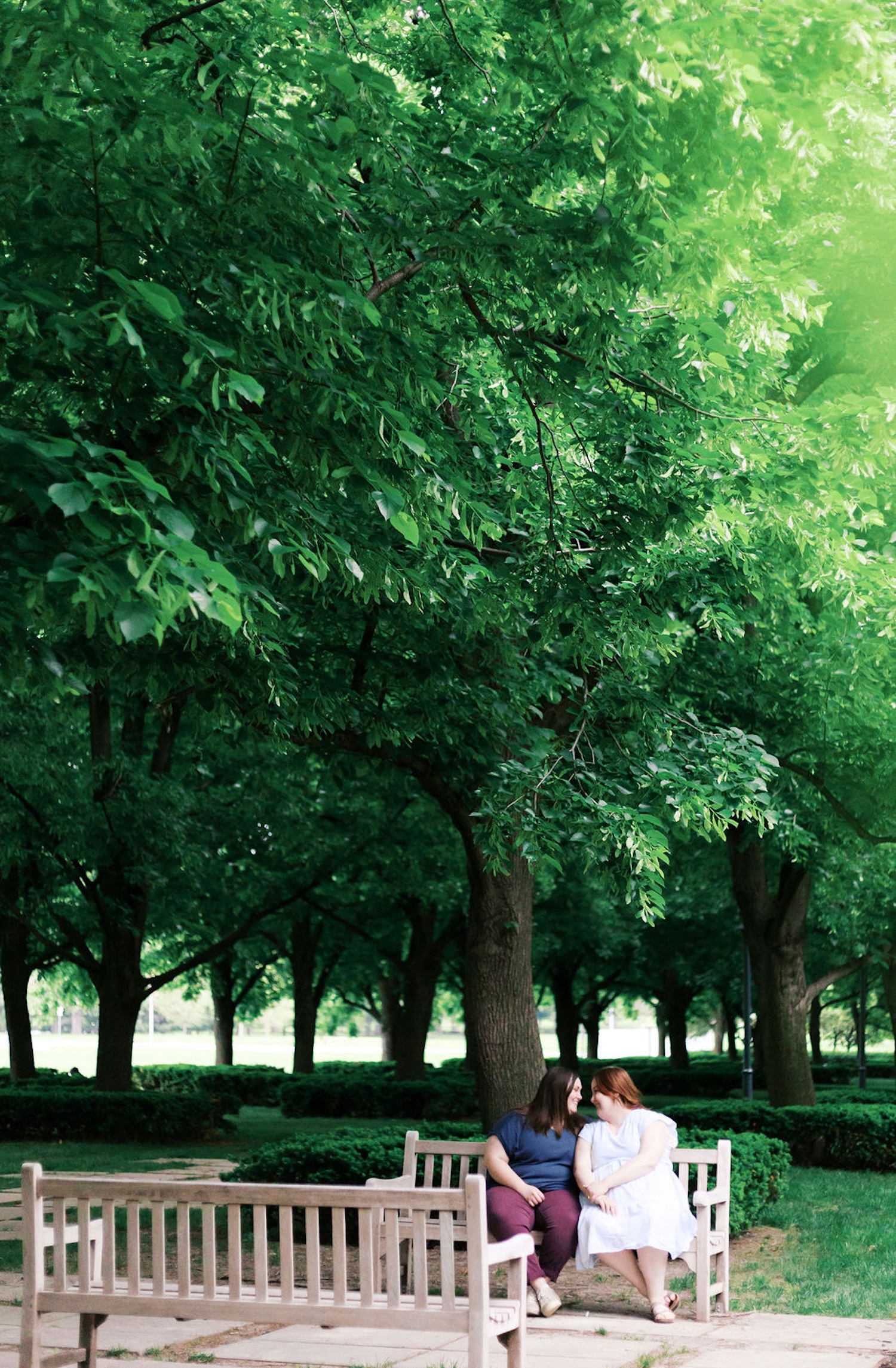 lgbtq+ engagement photos at the nelson atkins museum in kansas city lauren benson photography