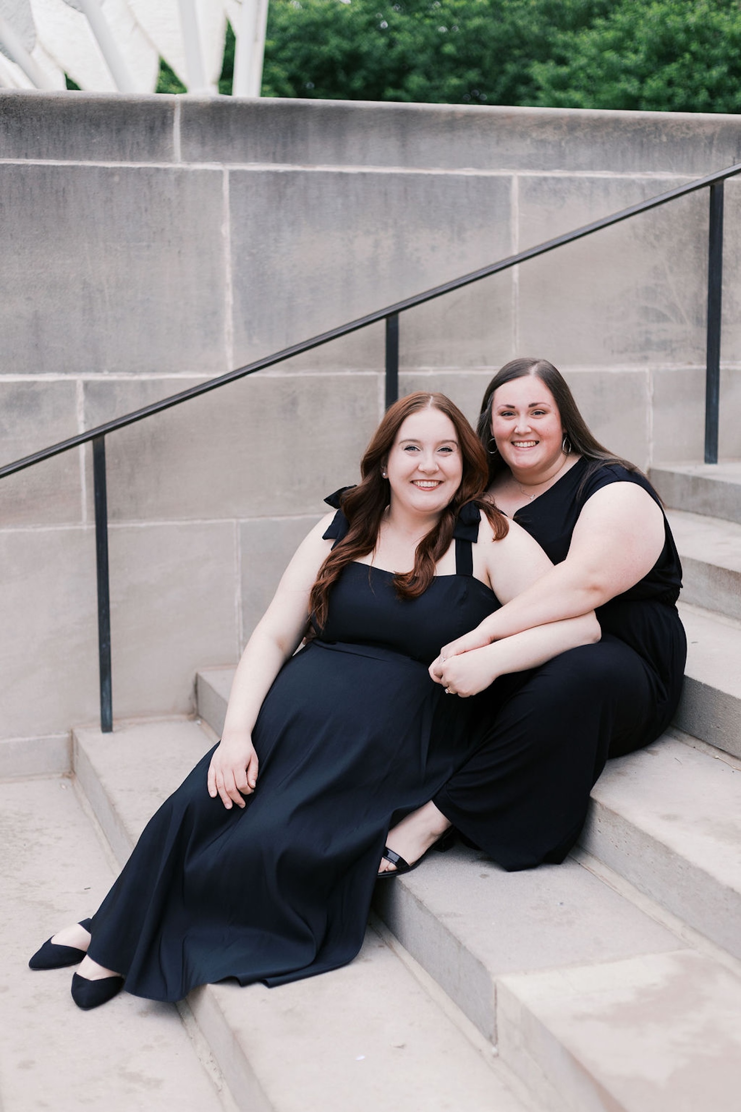lgbtq+ engagement photos at the nelson atkins museum in kansas city lauren benson photography