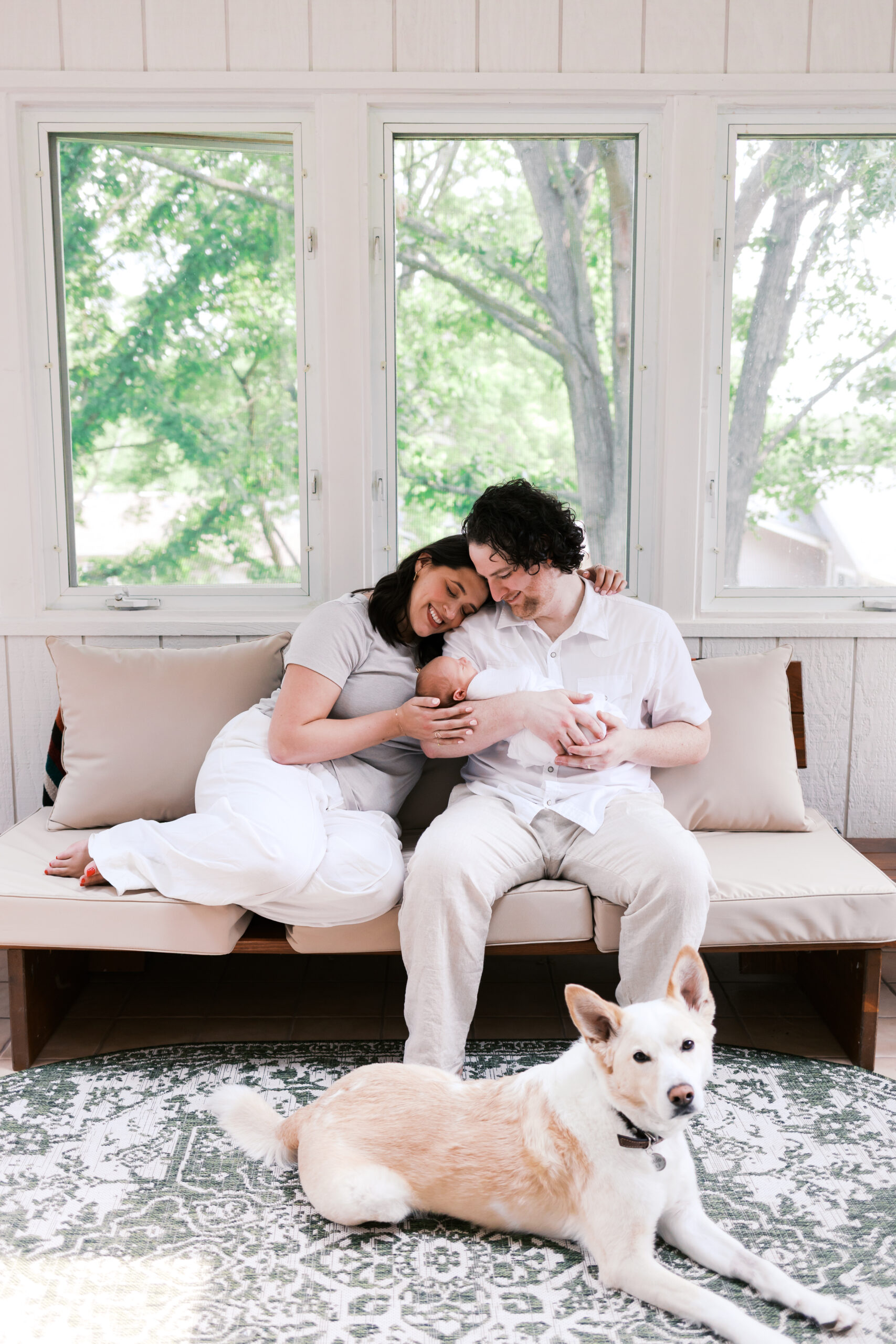 kansas city family photographer newborn family photos indoor